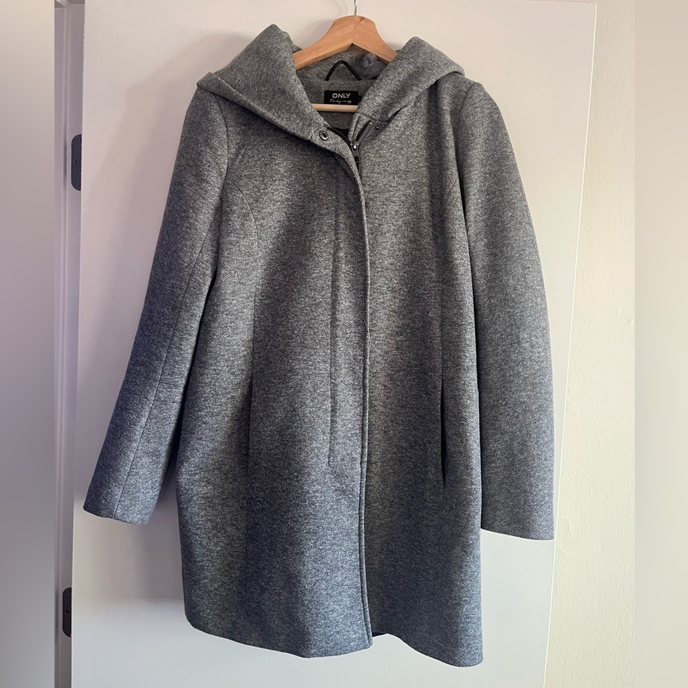 ONLY Charcoal Hooded Jacket